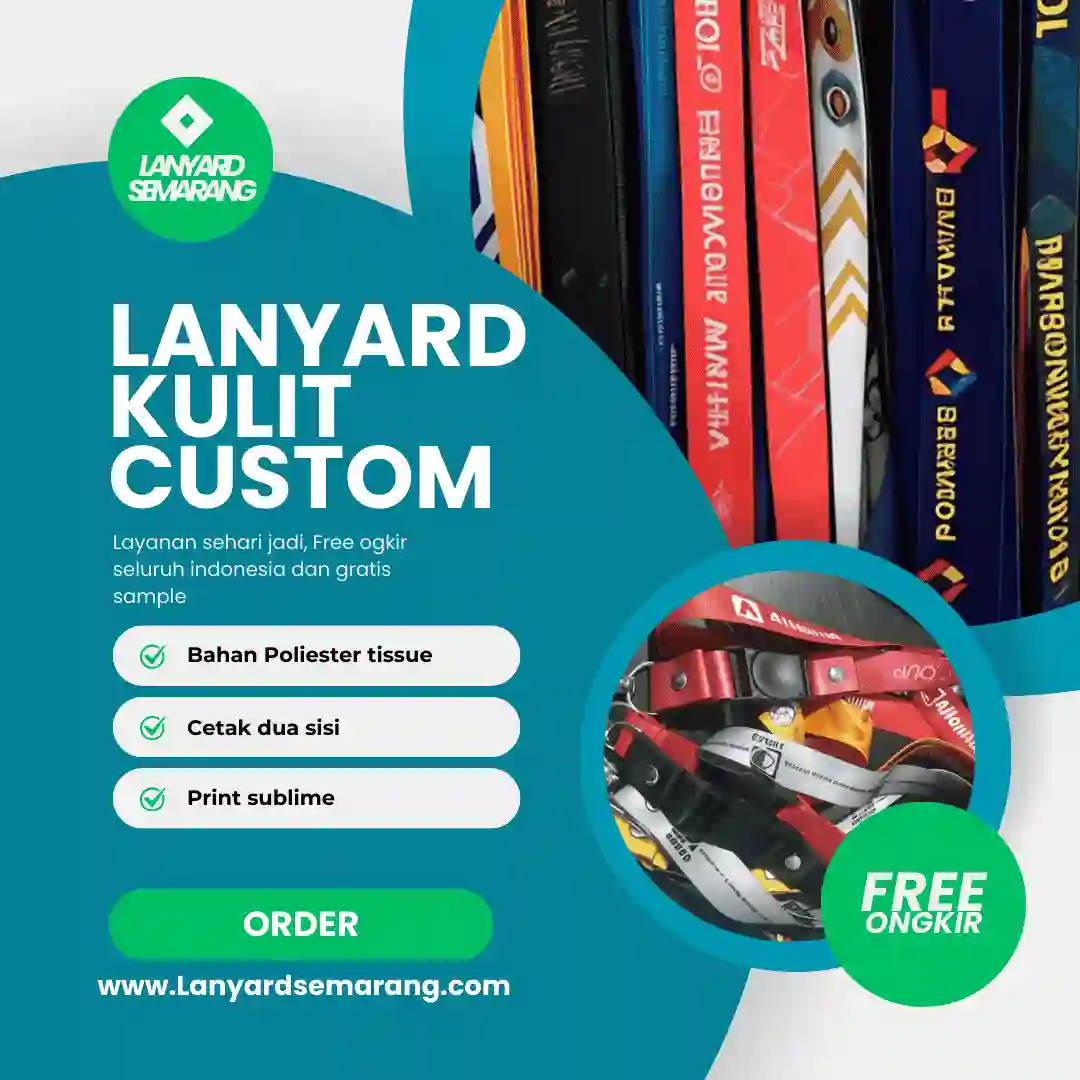 Lanyard Kulit Custom Semarang